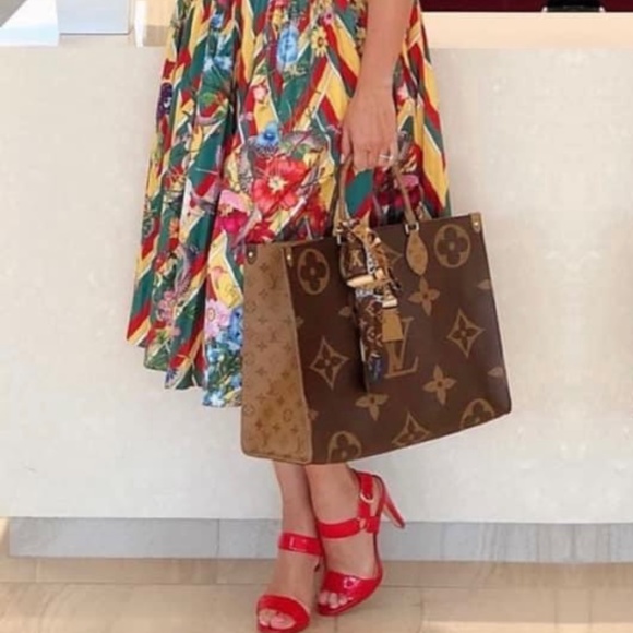 NWT Louis Vuitton ONTHEGO GM Tote Shoulder Bag Giant Monogram Brown + Extras ! - Picture 14 of 15